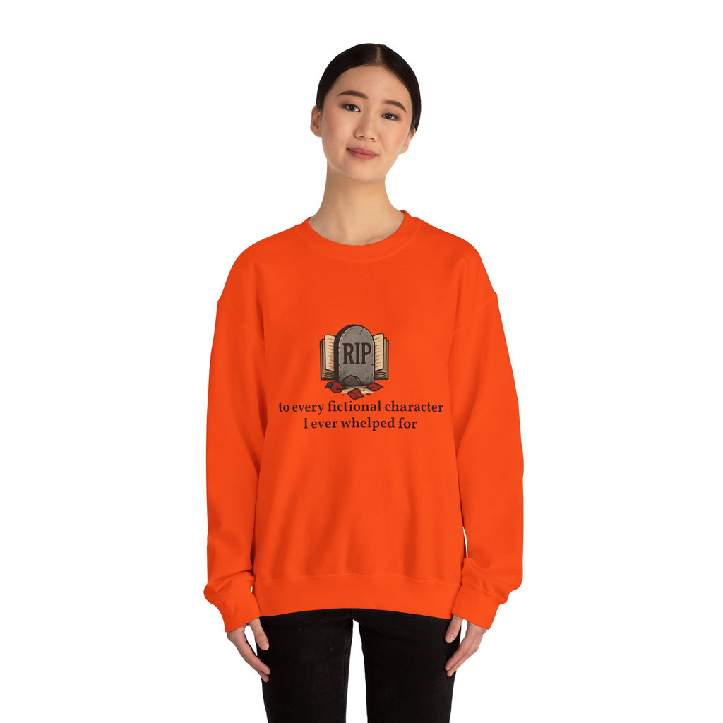 Rest in Peace Fictional Characters Sweatshirt, Cozy Crewneck, Unisex Pullover, Perfect Gift for Book Lovers, Writer Apparel, Heartfelt [...]