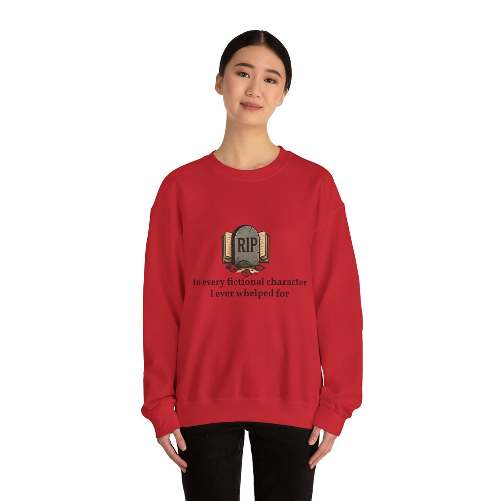 Rest in Peace Fictional Characters Sweatshirt, Cozy Crewneck, Unisex Pullover, Perfect Gift for Book Lovers, Writer Apparel, Heartfelt [...]