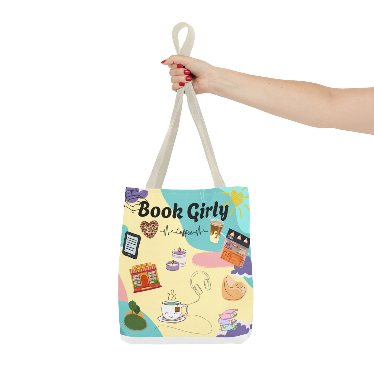 Girly Book Tote Bag