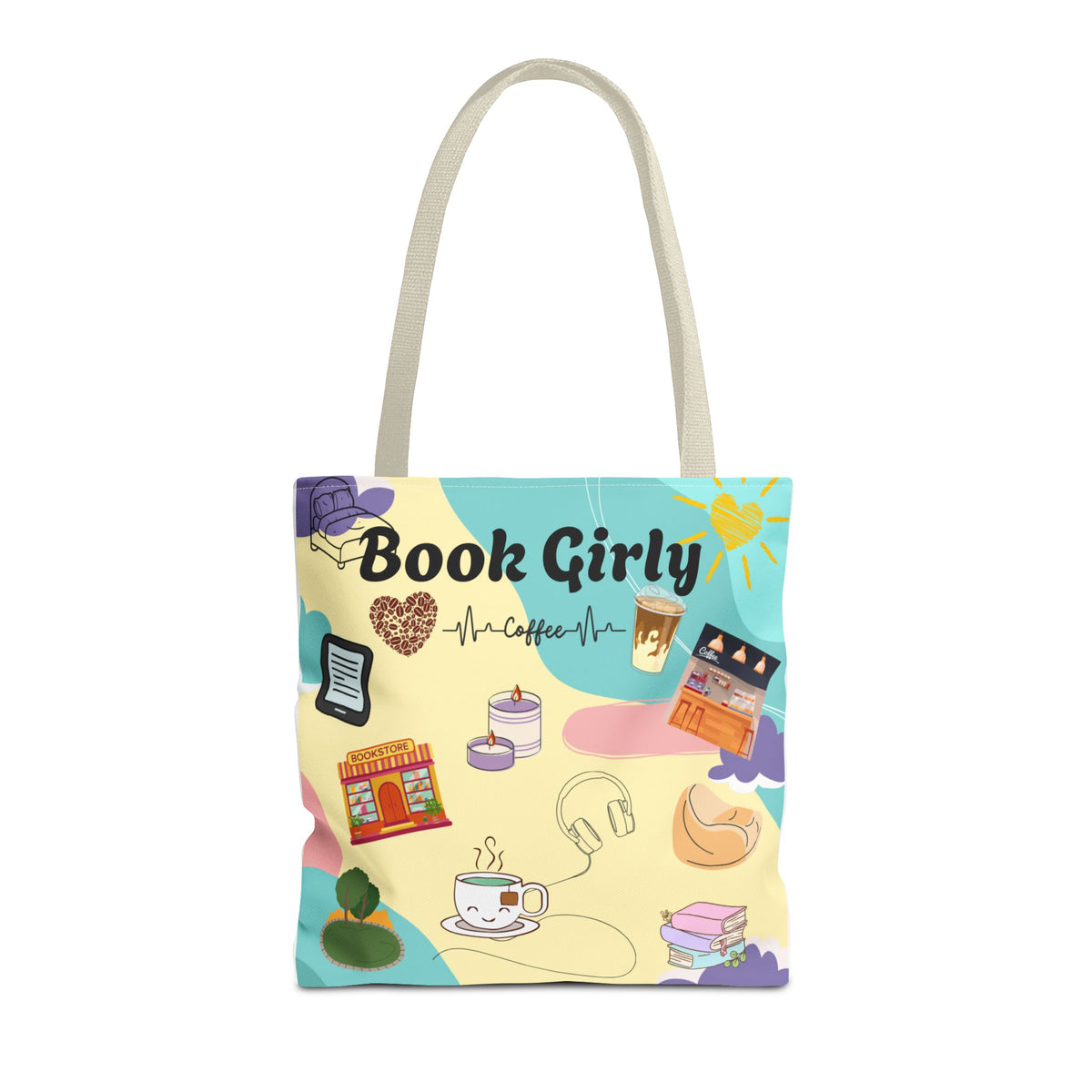 Girly Book Tote Bag