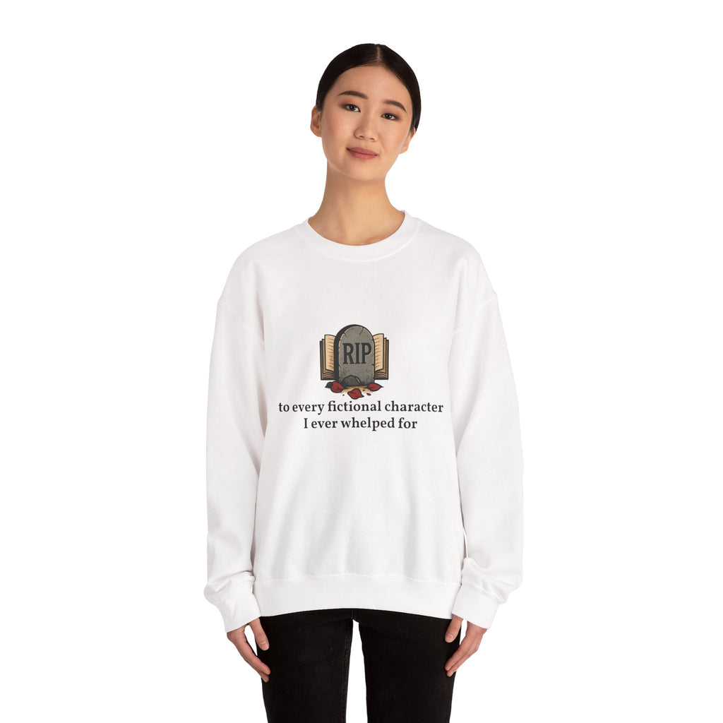 Rest in Peace Fictional Characters Sweatshirt, Cozy Crewneck, Unisex Pullover, Perfect Gift for Book Lovers, Writer Apparel, Heartfelt [...]