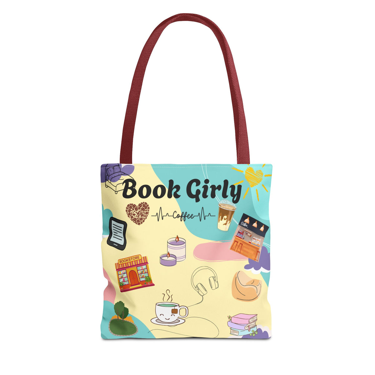 Girly Book Tote Bag