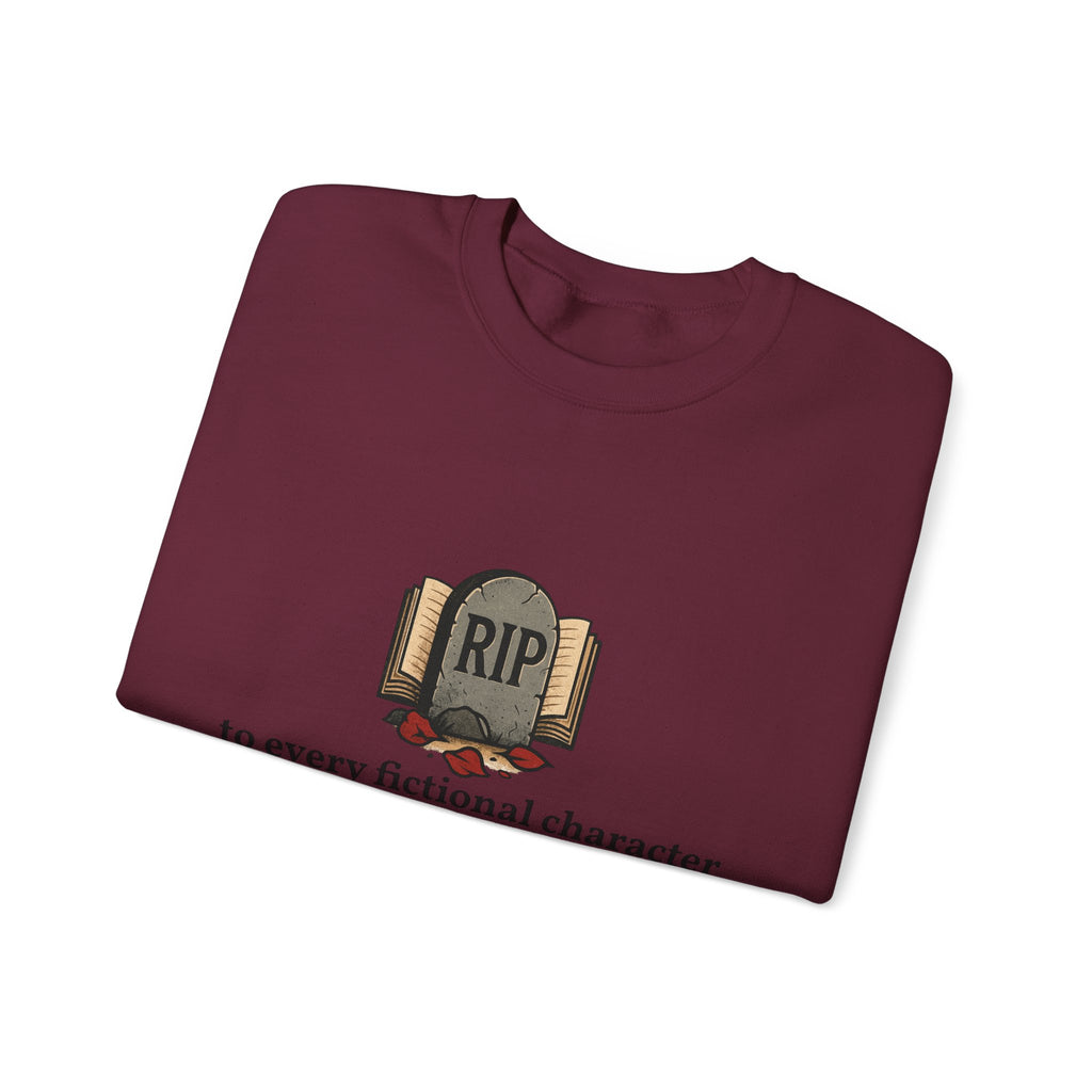 Rest in Peace Fictional Characters Sweatshirt, Cozy Crewneck, Unisex Pullover, Perfect Gift for Book Lovers, Writer Apparel, Heartfelt [...]