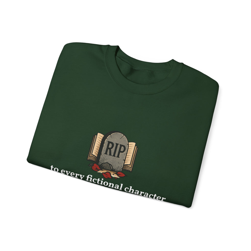 Rest in Peace Fictional Characters Sweatshirt, Cozy Crewneck, Unisex Pullover, Perfect Gift for Book Lovers, Writer Apparel, Heartfelt [...]