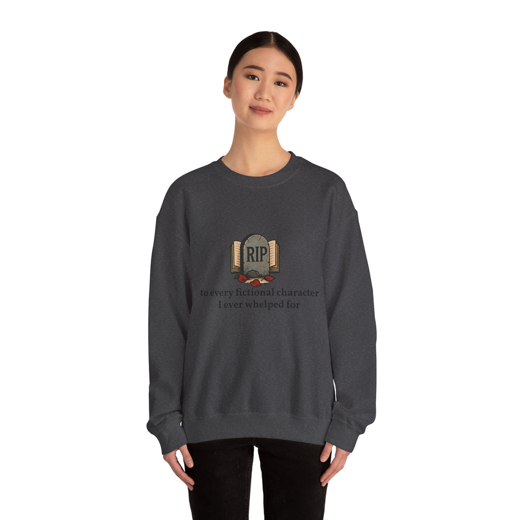 Rest in Peace Fictional Characters Sweatshirt, Cozy Crewneck, Unisex Pullover, Perfect Gift for Book Lovers, Writer Apparel, Heartfelt [...]