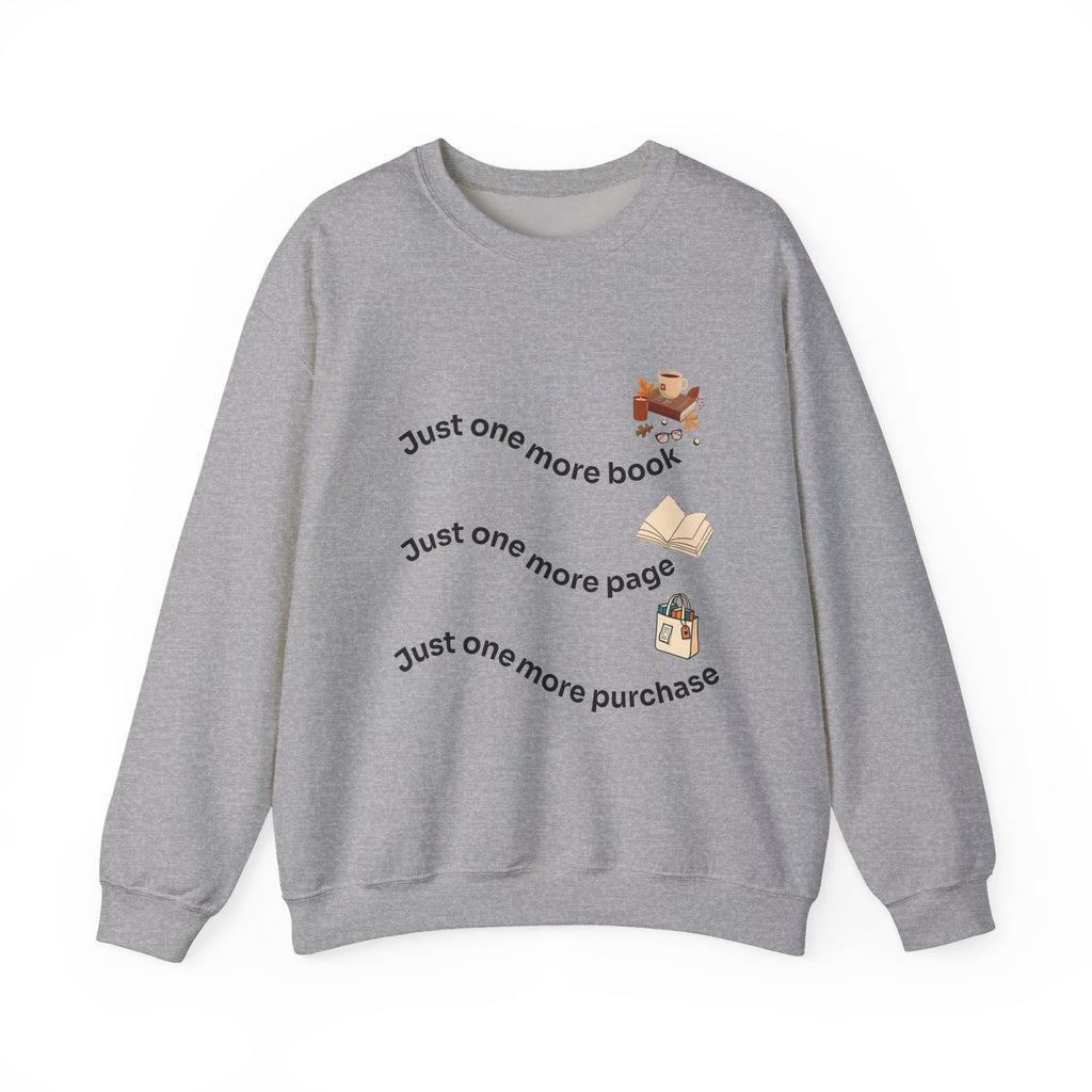 Reading Lover's Crewneck Sweatshirt, Cozy Literary Gift, Bookworm Apparel, Gift for Book Lovers, Cute Sweatshirt for Holidays, Just [...]