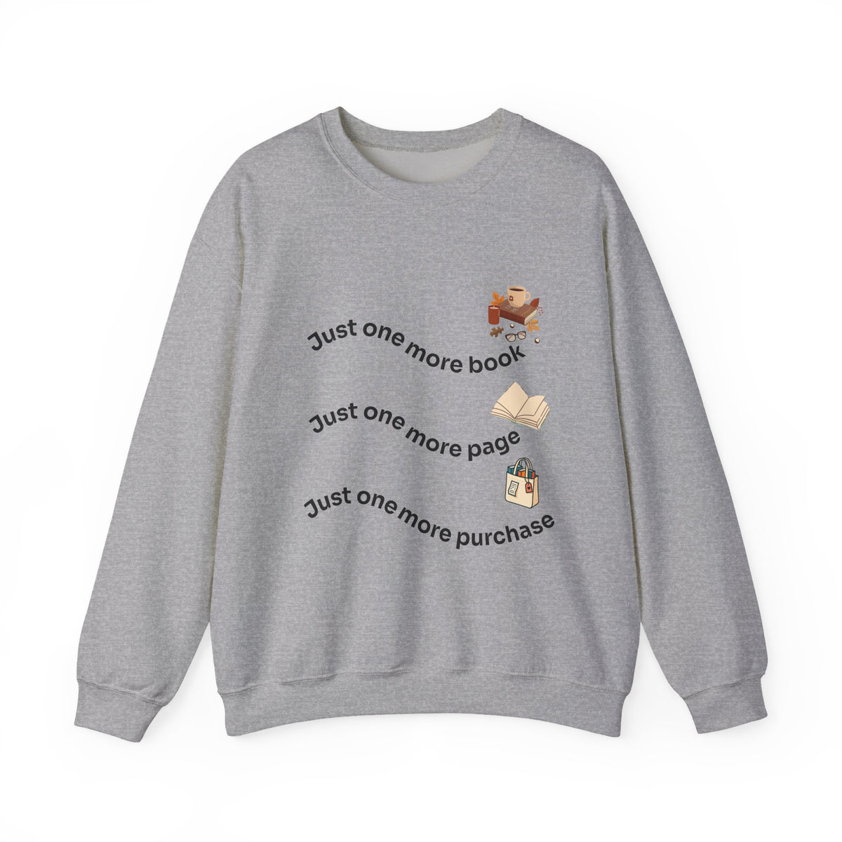 Reading Lover's Crewneck Sweatshirt, Cozy Literary Gift, Bookworm Apparel, Gift for Book Lovers, Cute Sweatshirt for Holidays, Just [...]