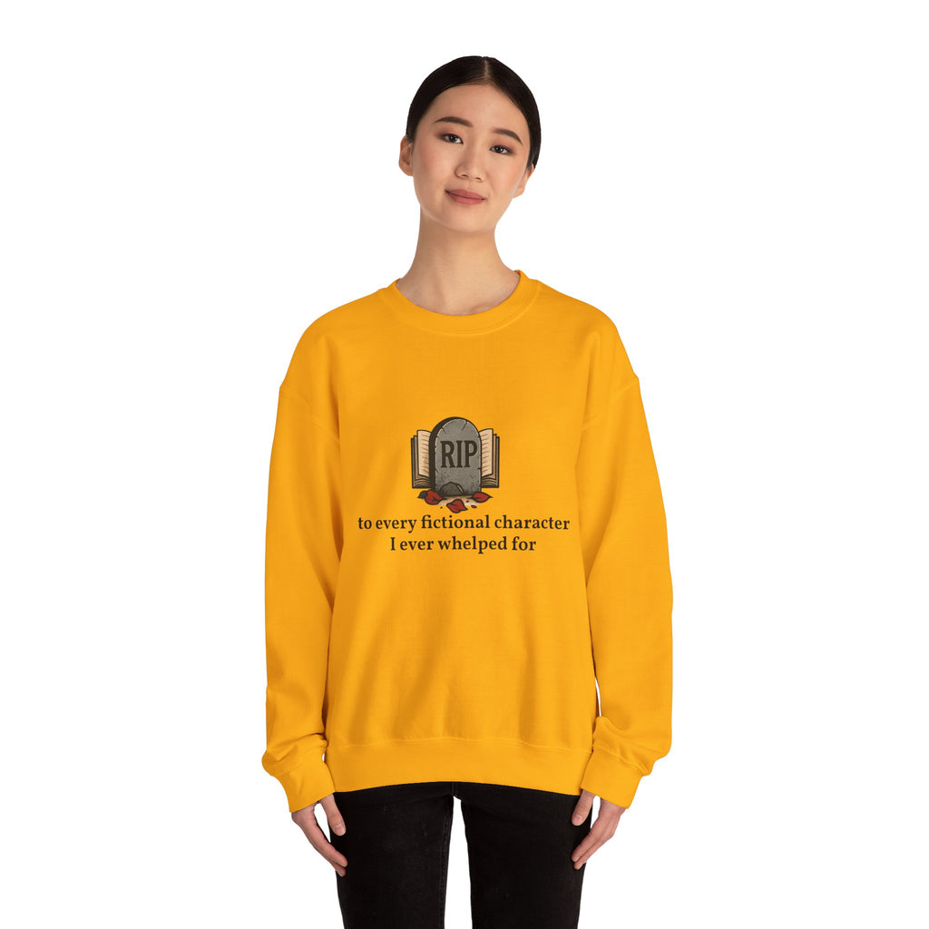 Rest in Peace Fictional Characters Sweatshirt, Cozy Crewneck, Unisex Pullover, Perfect Gift for Book Lovers, Writer Apparel, Heartfelt [...]