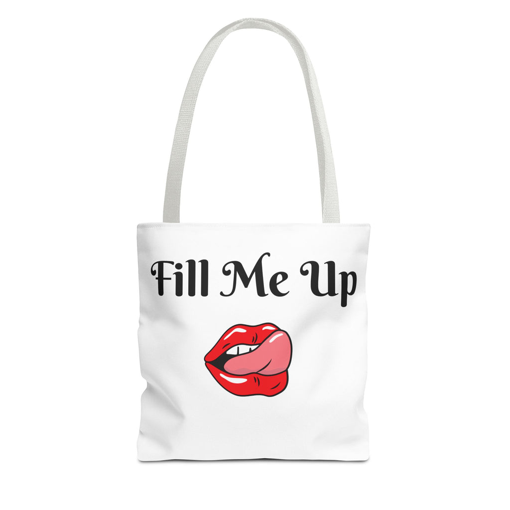 Whimsical Tote Bag Fill Me Up, Books Lover Gift, Cute Canvas Tote