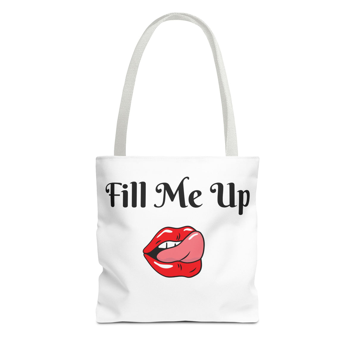 Whimsical Tote Bag Fill Me Up, Books Lover Gift, Cute Canvas Tote