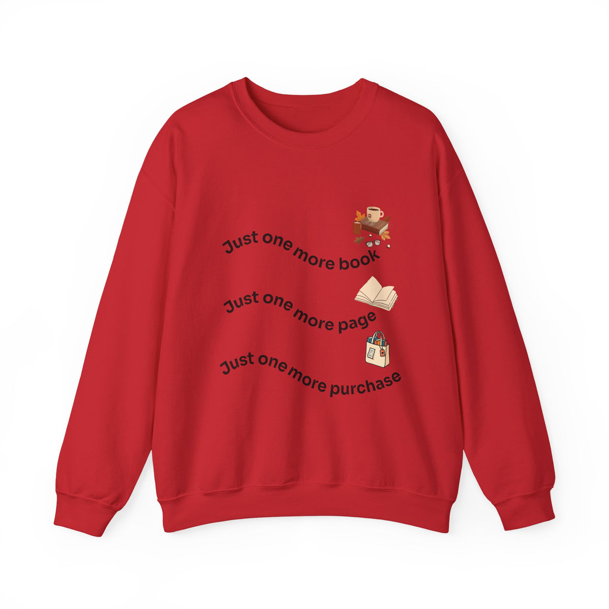 Reading Lover's Crewneck Sweatshirt, Cozy Literary Gift, Bookworm Apparel, Gift for Book Lovers, Cute Sweatshirt for Holidays, Just [...]