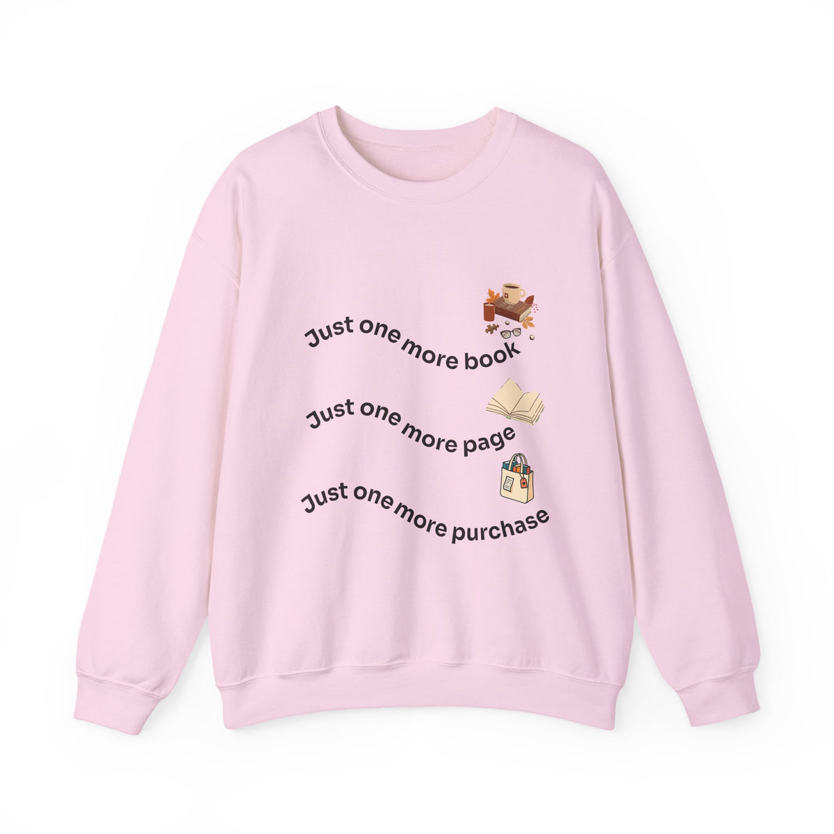Reading Lover's Crewneck Sweatshirt, Cozy Literary Gift, Bookworm Apparel, Gift for Book Lovers, Cute Sweatshirt for Holidays, Just [...]
