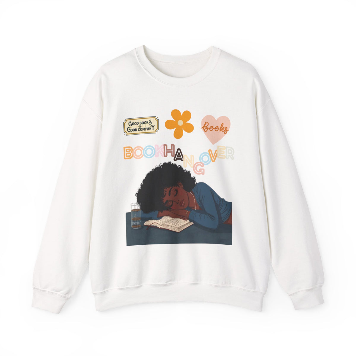 Cozy Book Hangover Sweatshirt, Perfect Gift for Readers, Bookish Decor, Casual Lounge Wear, Autumn Vibes, Seasonal Comfort