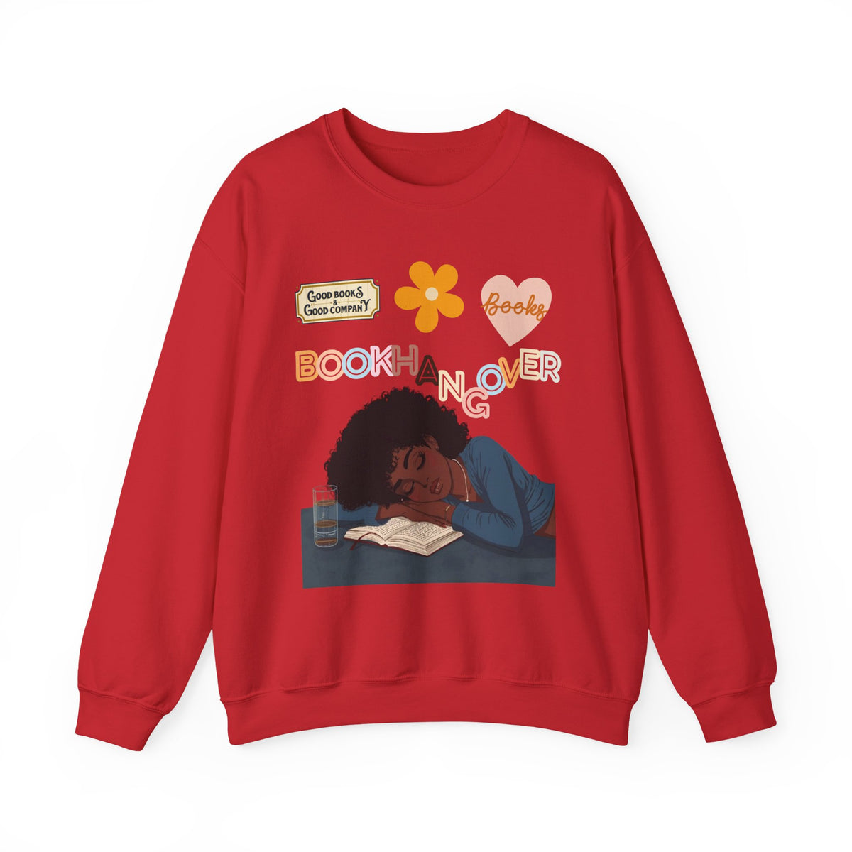 Cozy Book Hangover Sweatshirt, Perfect Gift for Readers, Bookish Decor, Casual Lounge Wear, Autumn Vibes, Seasonal Comfort