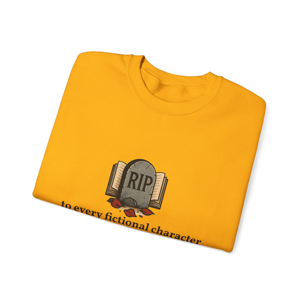 Rest in Peace Fictional Characters Sweatshirt, Cozy Crewneck, Unisex Pullover, Perfect Gift for Book Lovers, Writer Apparel, Heartfelt [...]