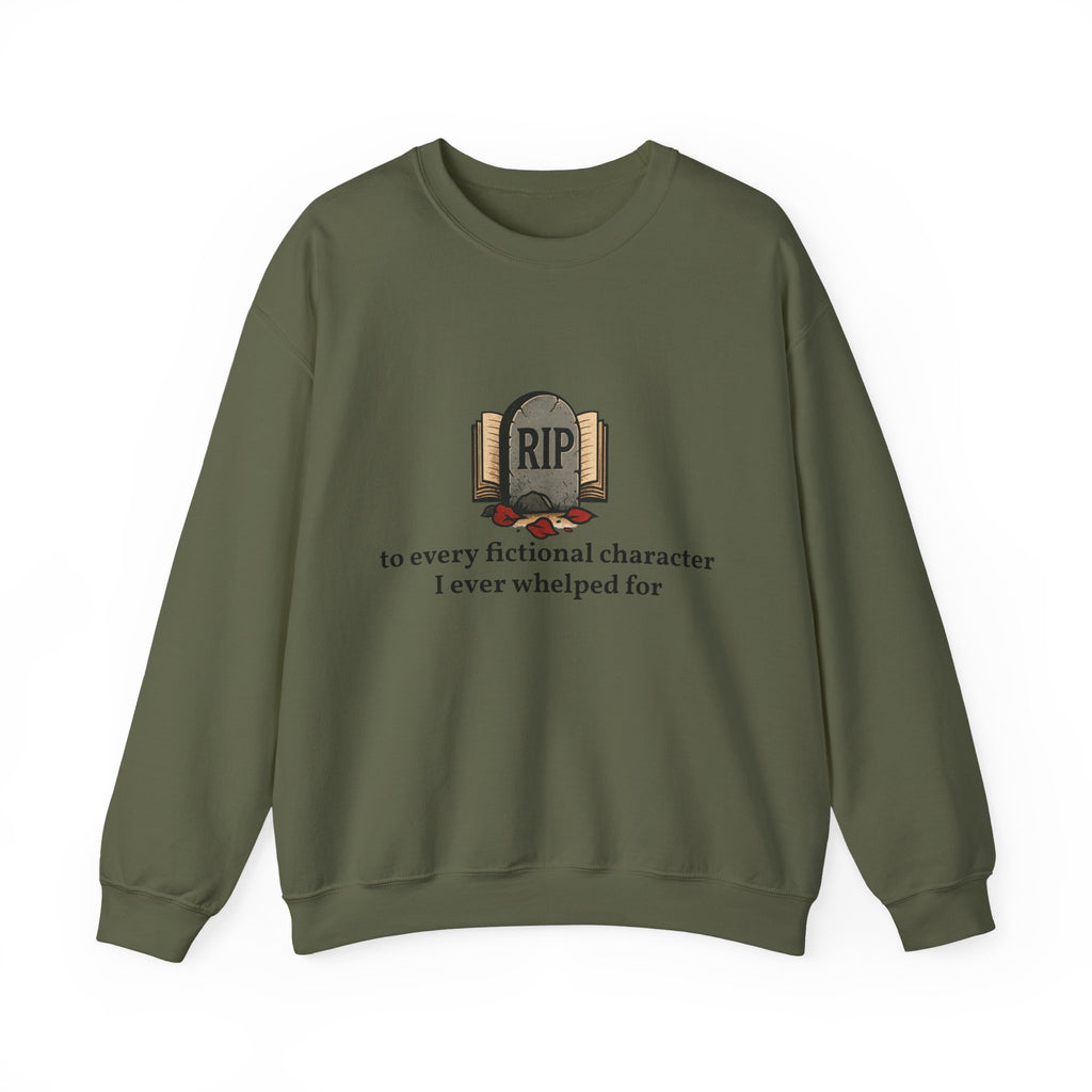 Rest in Peace Fictional Characters Sweatshirt, Cozy Crewneck, Unisex Pullover, Perfect Gift for Book Lovers, Writer Apparel, Heartfelt [...]