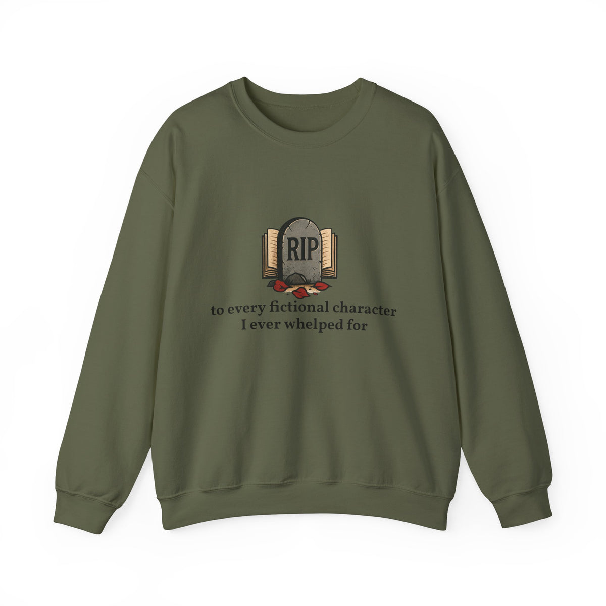 Rest in Peace Fictional Characters Sweatshirt, Cozy Crewneck, Unisex Pullover, Perfect Gift for Book Lovers, Writer Apparel, Heartfelt [...]