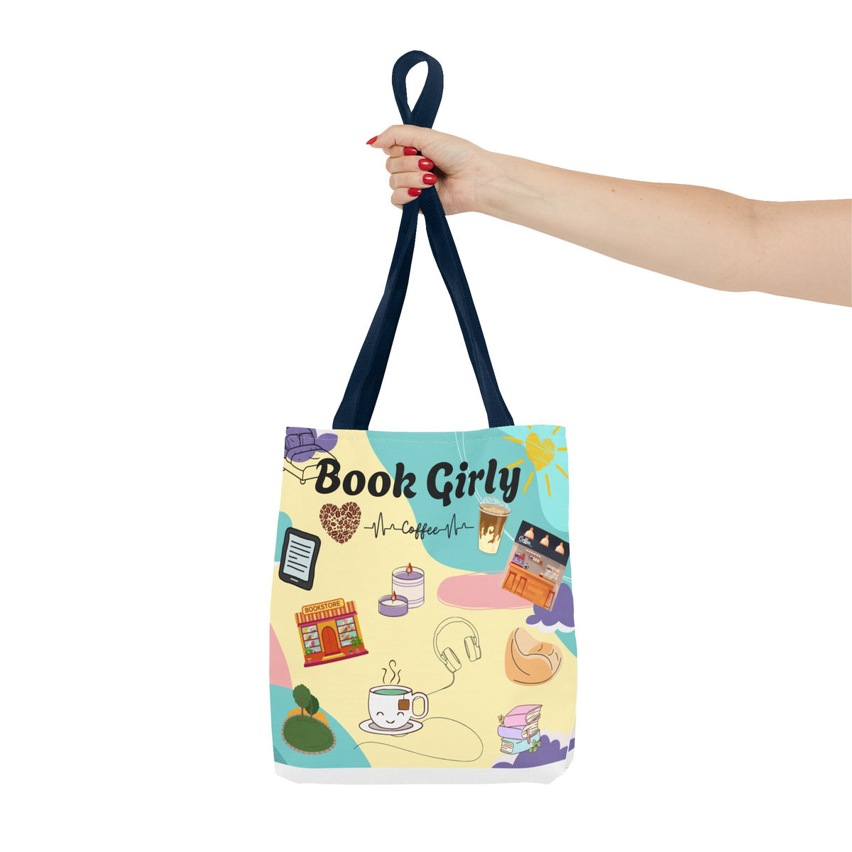 Girly Book Tote Bag