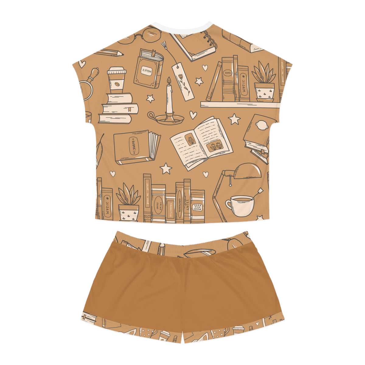 Women's Bookshelf Pajama Short Set