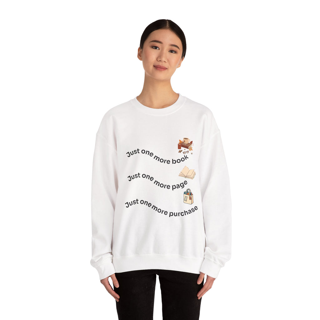 Reading Lover's Crewneck Sweatshirt, Cozy Literary Gift, Bookworm Apparel, Gift for Book Lovers, Cute Sweatshirt for Holidays, Just [...]