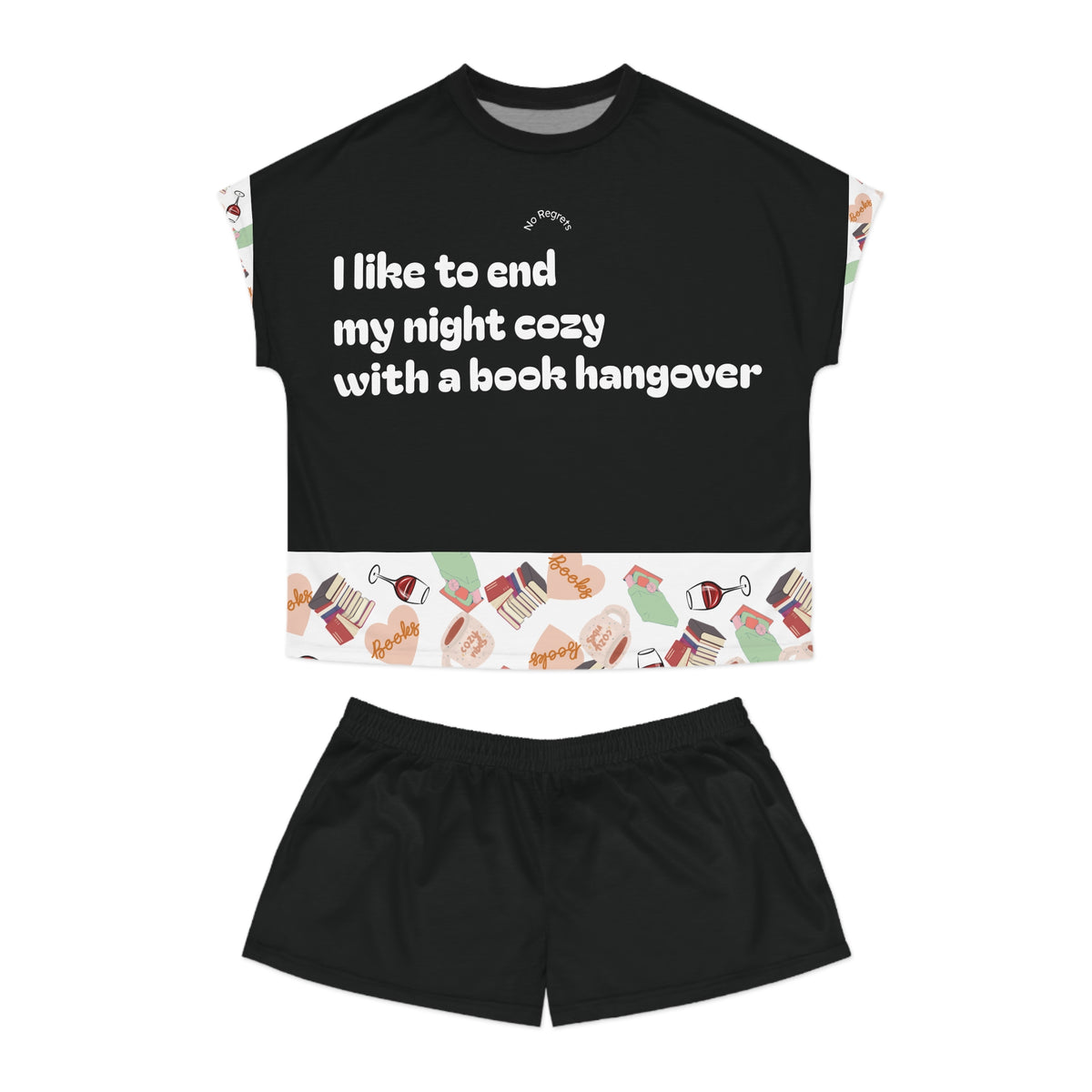 Book Hangover Pj Shorts Set