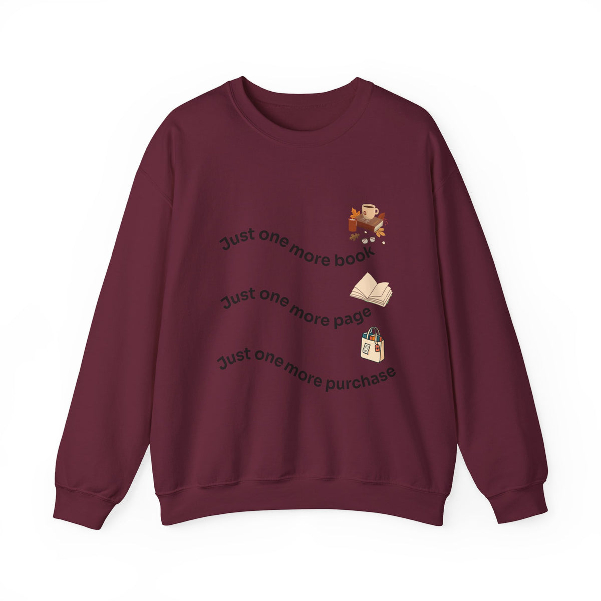 Reading Lover's Crewneck Sweatshirt, Cozy Literary Gift, Bookworm Apparel, Gift for Book Lovers, Cute Sweatshirt for Holidays, Just [...]