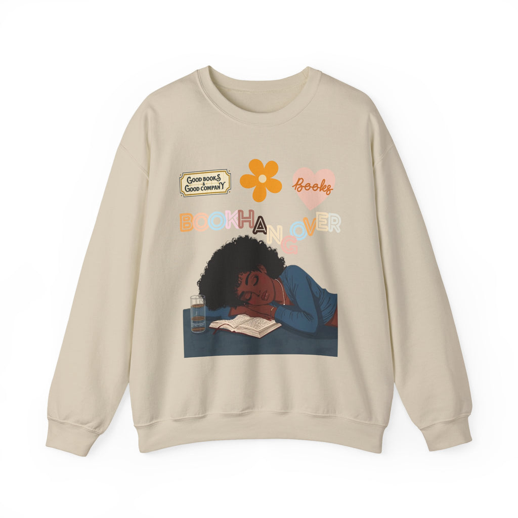 Cozy Book Hangover Sweatshirt, Perfect Gift for Readers, Bookish Decor, Casual Lounge Wear, Autumn Vibes, Seasonal Comfort