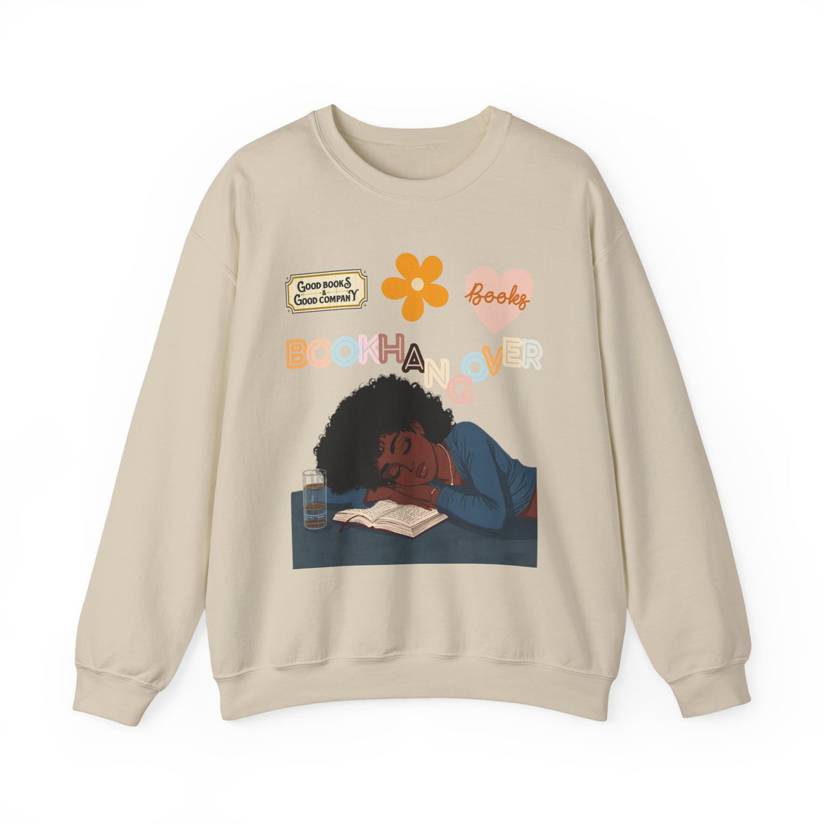 Cozy Book Hangover Sweatshirt, Perfect Gift for Readers, Bookish Decor, Casual Lounge Wear, Autumn Vibes, Seasonal Comfort
