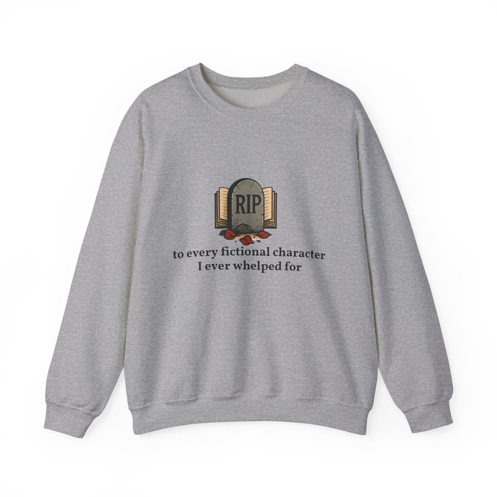 Rest in Peace Fictional Characters Sweatshirt, Cozy Crewneck, Unisex Pullover, Perfect Gift for Book Lovers, Writer Apparel, Heartfelt [...]