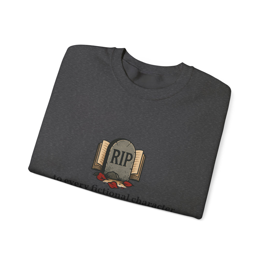 Rest in Peace Fictional Characters Sweatshirt, Cozy Crewneck, Unisex Pullover, Perfect Gift for Book Lovers, Writer Apparel, Heartfelt [...]