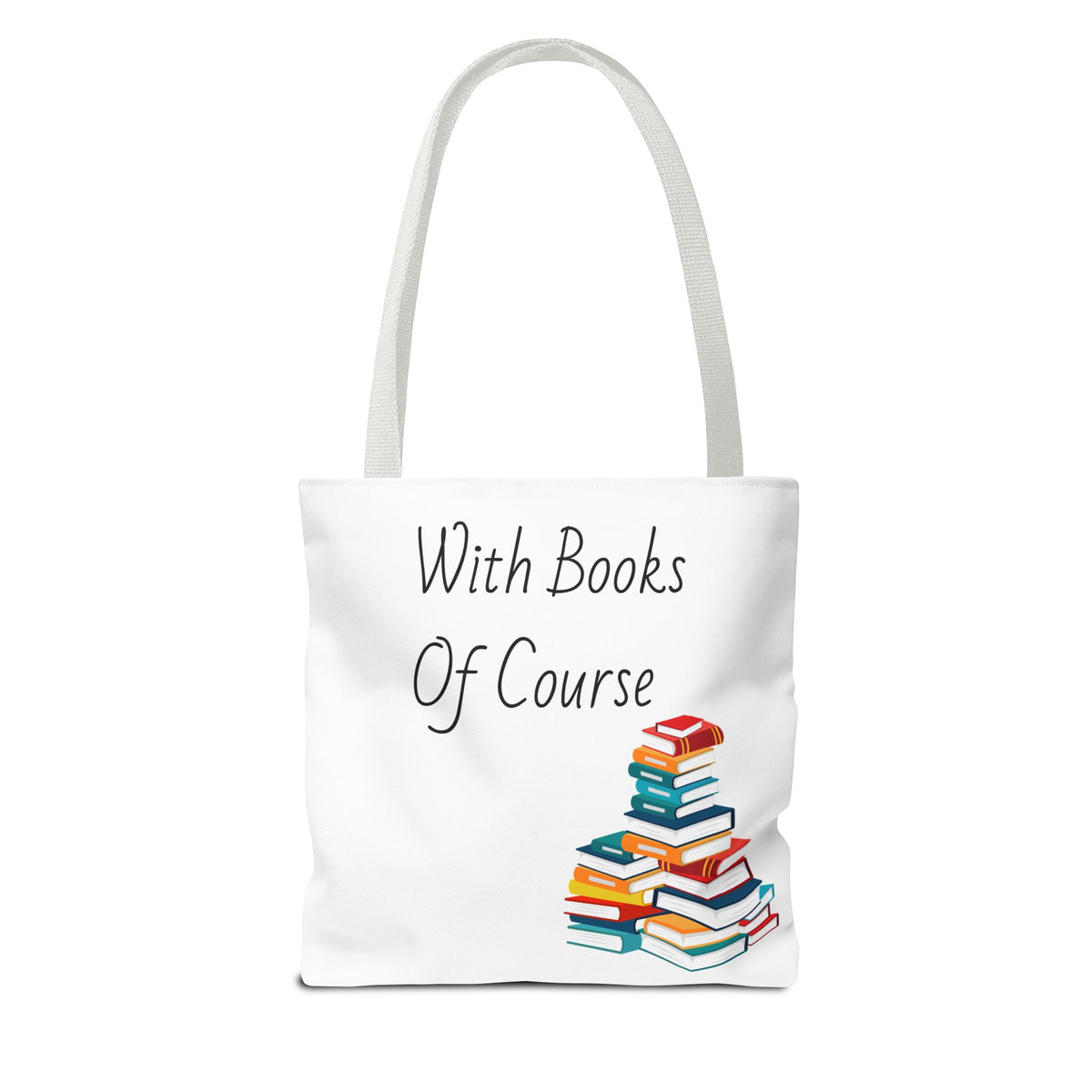 Whimsical Tote Bag Fill Me Up, Books Lover Gift, Cute Canvas Tote
