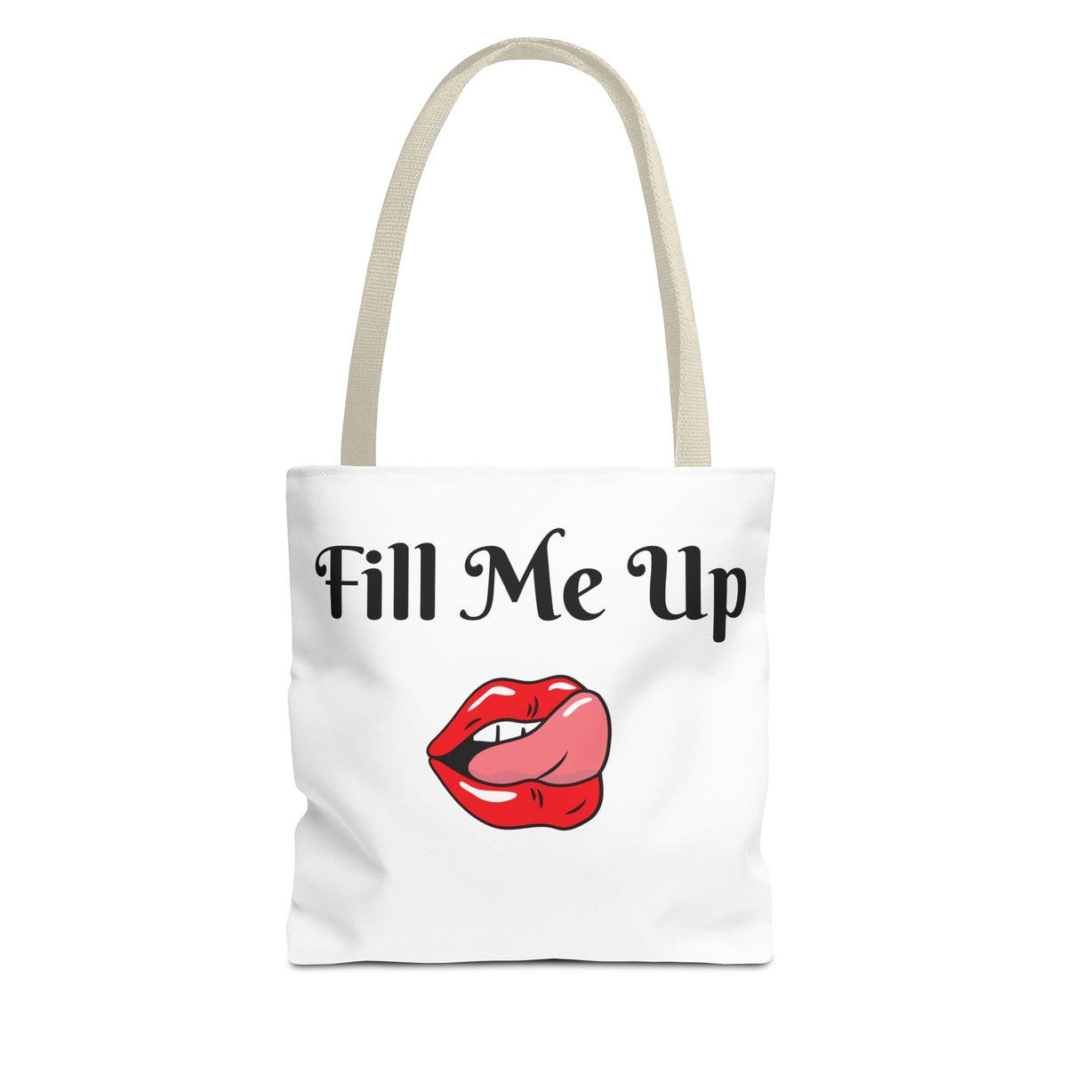 Whimsical Tote Bag Fill Me Up, Books Lover Gift, Cute Canvas Tote