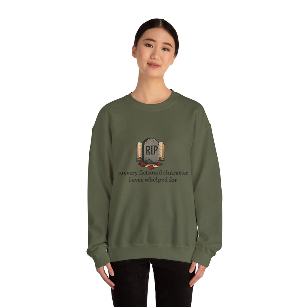 Rest in Peace Fictional Characters Sweatshirt, Cozy Crewneck, Unisex Pullover, Perfect Gift for Book Lovers, Writer Apparel, Heartfelt [...]
