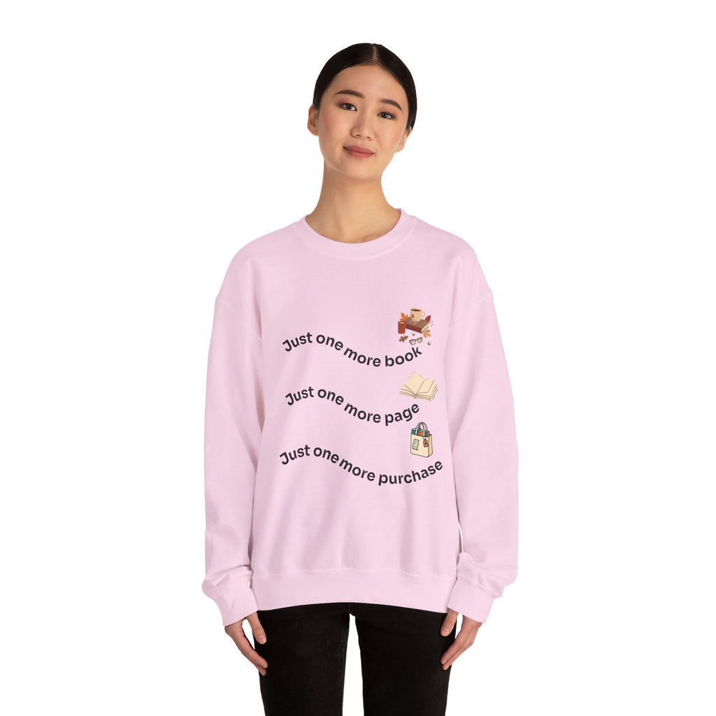 Reading Lover's Crewneck Sweatshirt, Cozy Literary Gift, Bookworm Apparel, Gift for Book Lovers, Cute Sweatshirt for Holidays, Just [...]