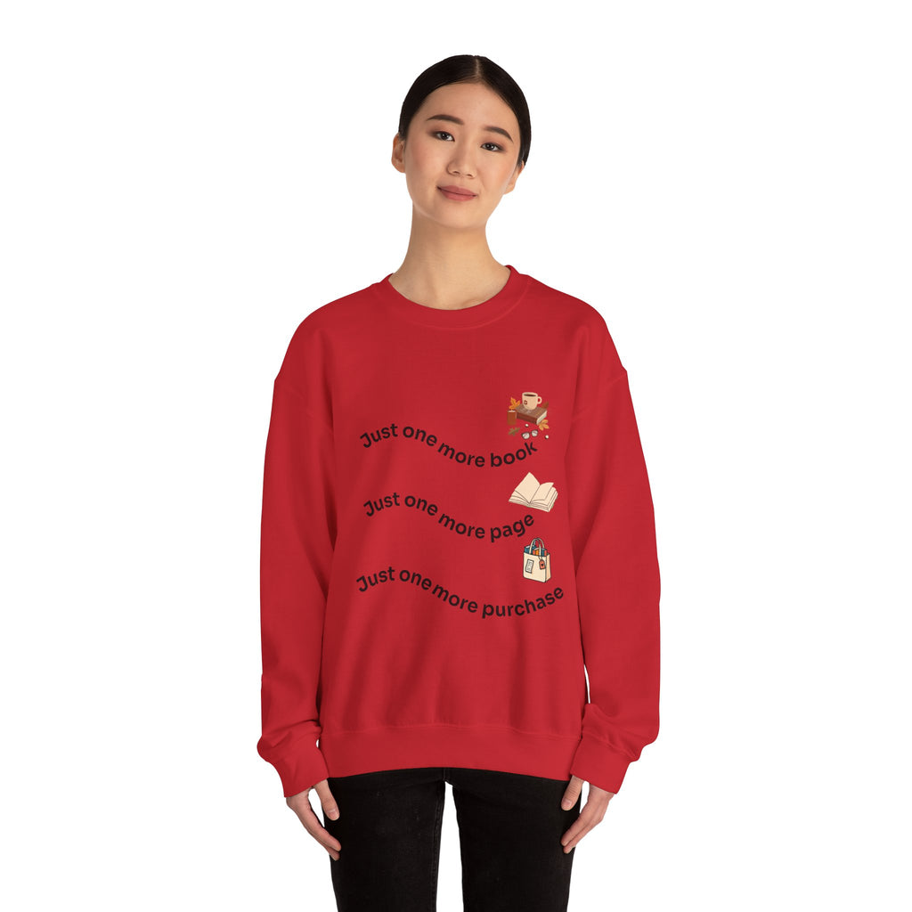 Reading Lover's Crewneck Sweatshirt, Cozy Literary Gift, Bookworm Apparel, Gift for Book Lovers, Cute Sweatshirt for Holidays, Just [...]
