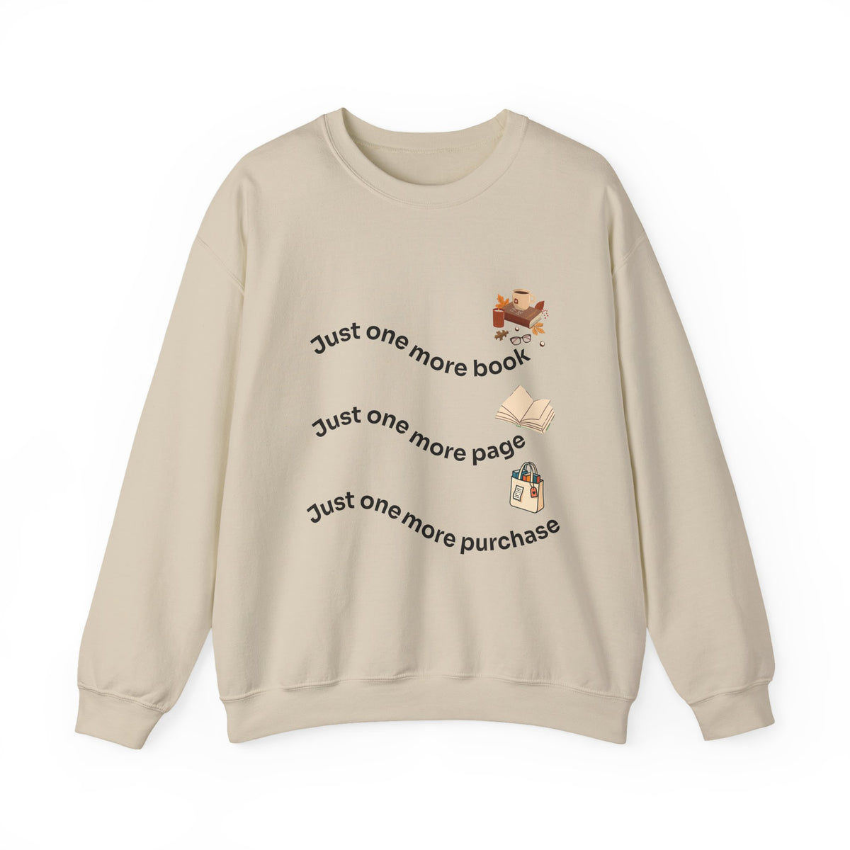 Reading Lover's Crewneck Sweatshirt, Cozy Literary Gift, Bookworm Apparel, Gift for Book Lovers, Cute Sweatshirt for Holidays, Just [...]