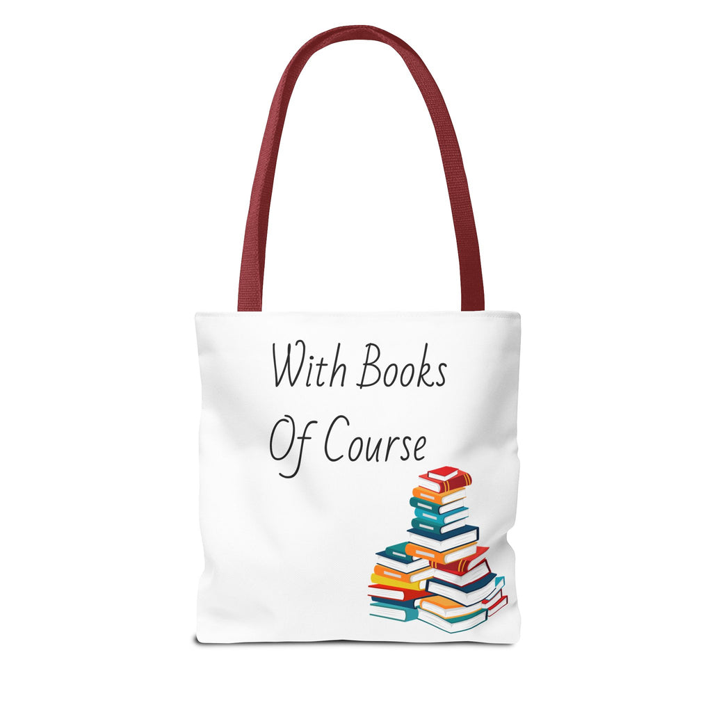 Whimsical Tote Bag Fill Me Up, Books Lover Gift, Cute Canvas Tote