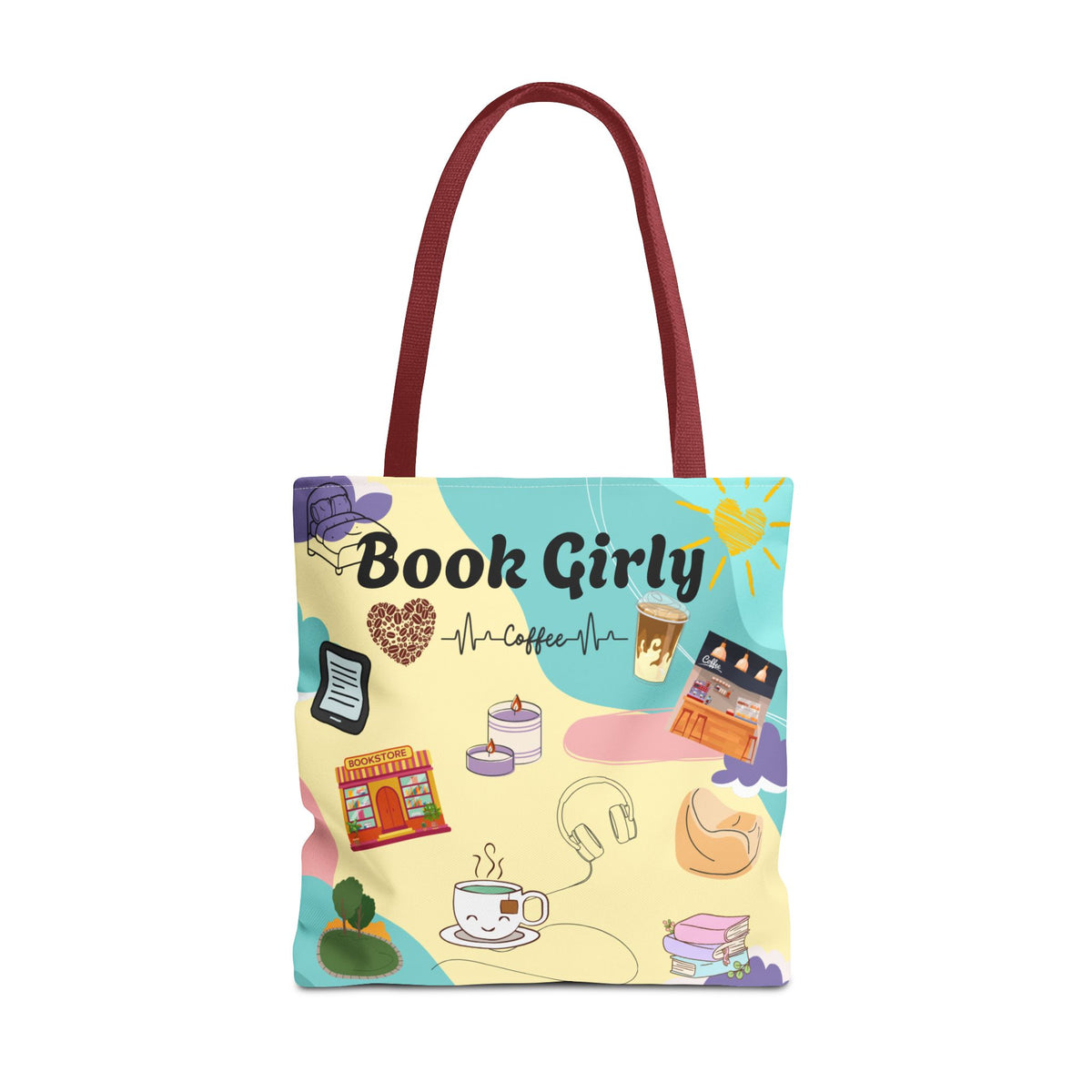 Girly Book Tote Bag