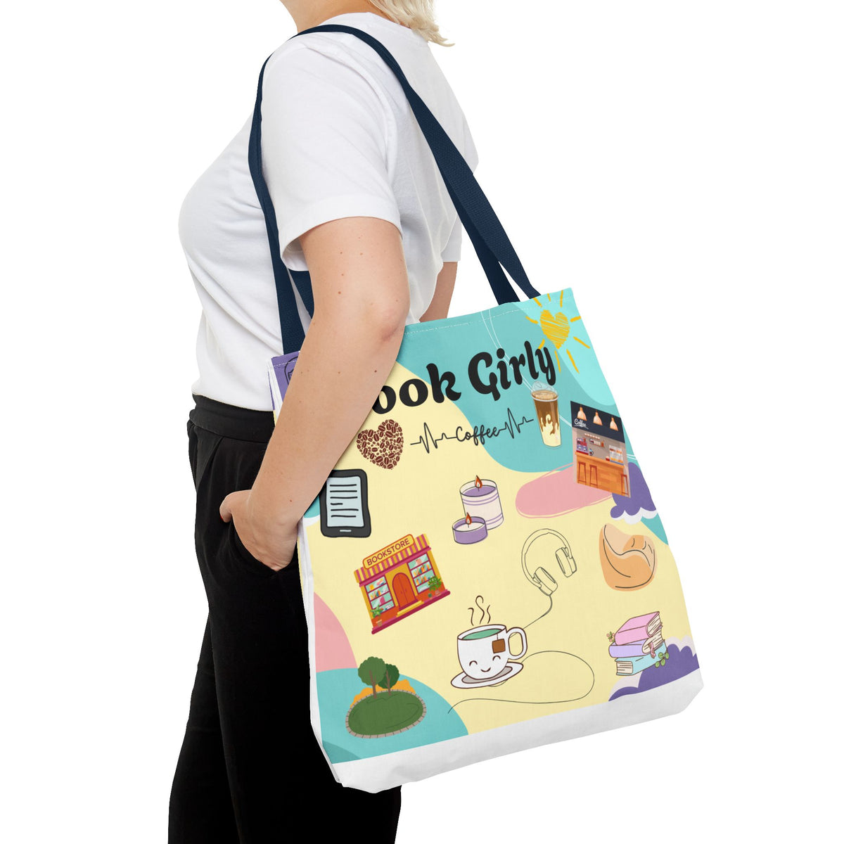 Girly Book Tote Bag