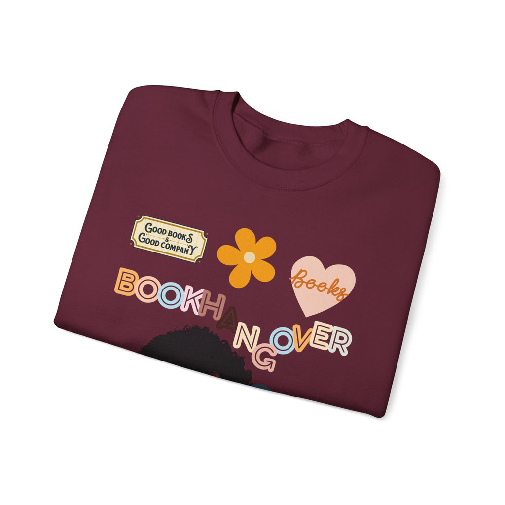Cozy Book Hangover Sweatshirt, Perfect Gift for Readers, Bookish Decor, Casual Lounge Wear, Autumn Vibes, Seasonal Comfort