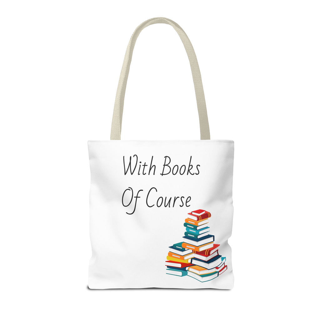 Whimsical Tote Bag Fill Me Up, Books Lover Gift, Cute Canvas Tote
