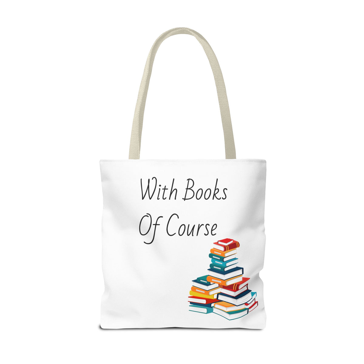 Whimsical Tote Bag Fill Me Up, Books Lover Gift, Cute Canvas Tote